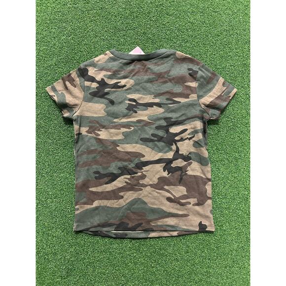 Zoe + Liv Shirt Womens XXS Camo Camouflage Princess Embroidered Green Top NWT - Picture 4 of 4